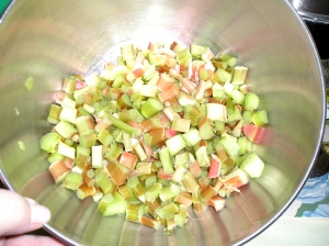 Chopped Rhubarb
